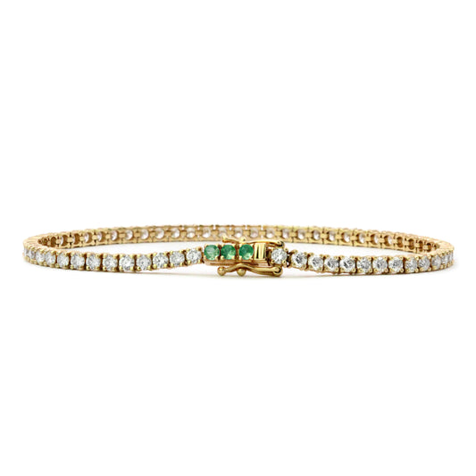 Diamond & Emerald Tennis Bracelet