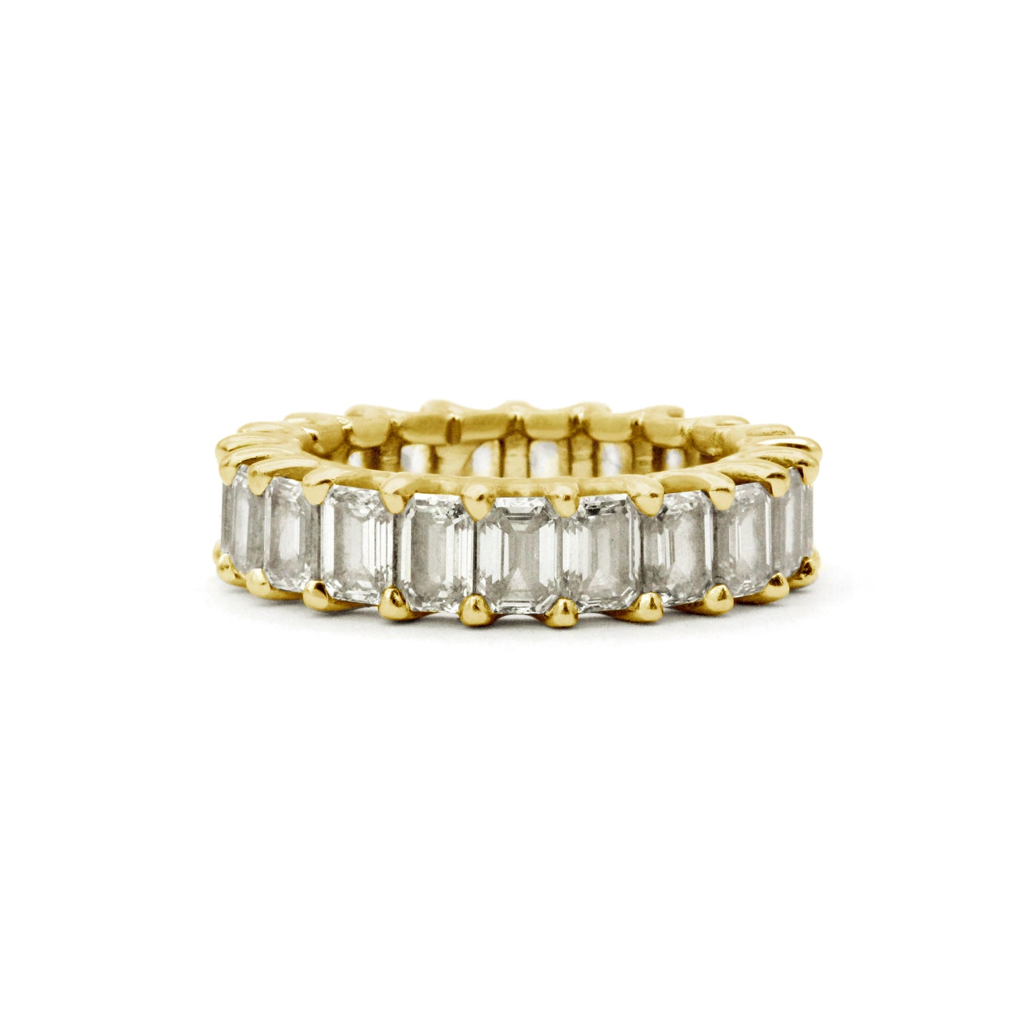 Emerald Cut Eternity Band