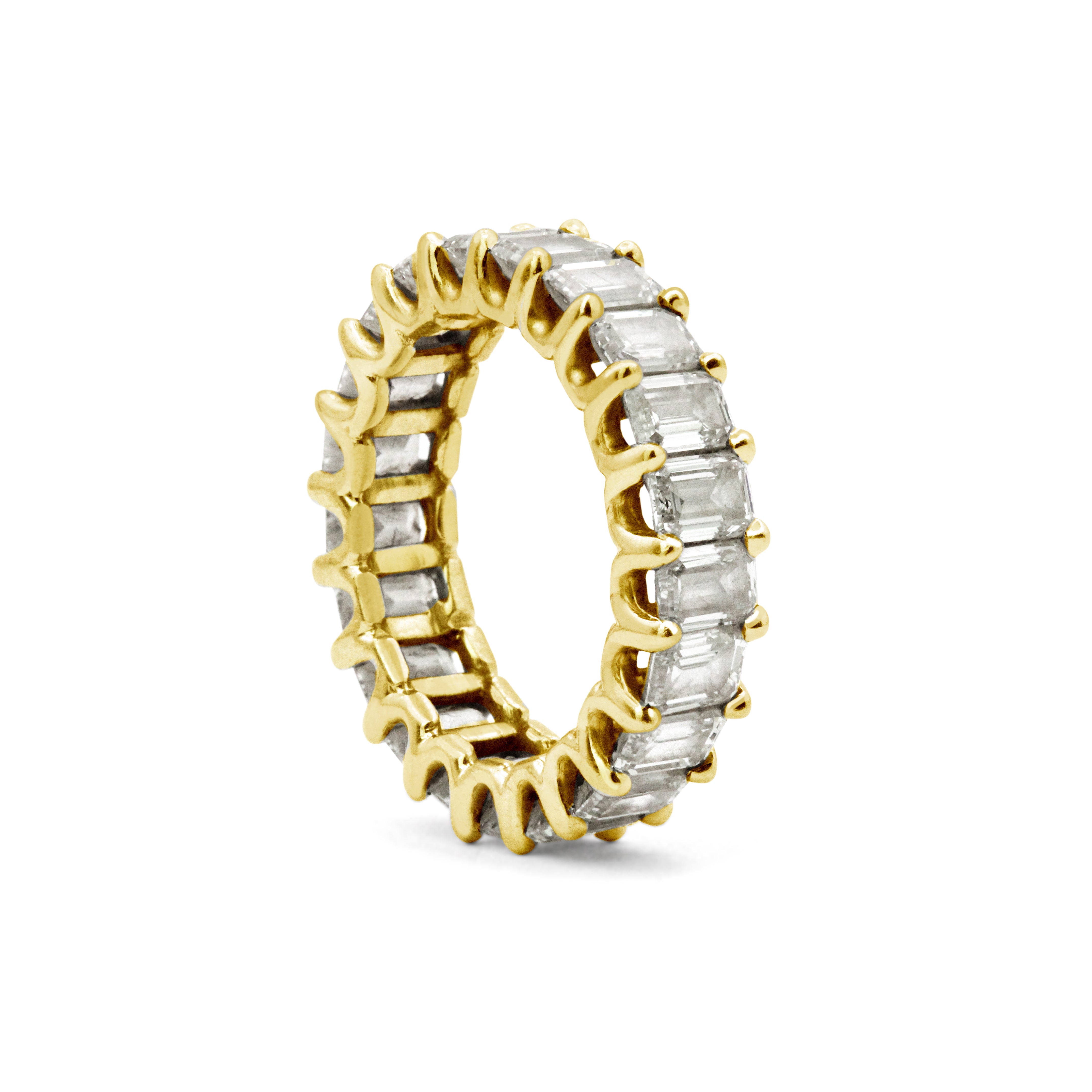 Emerald Cut Eternity Band