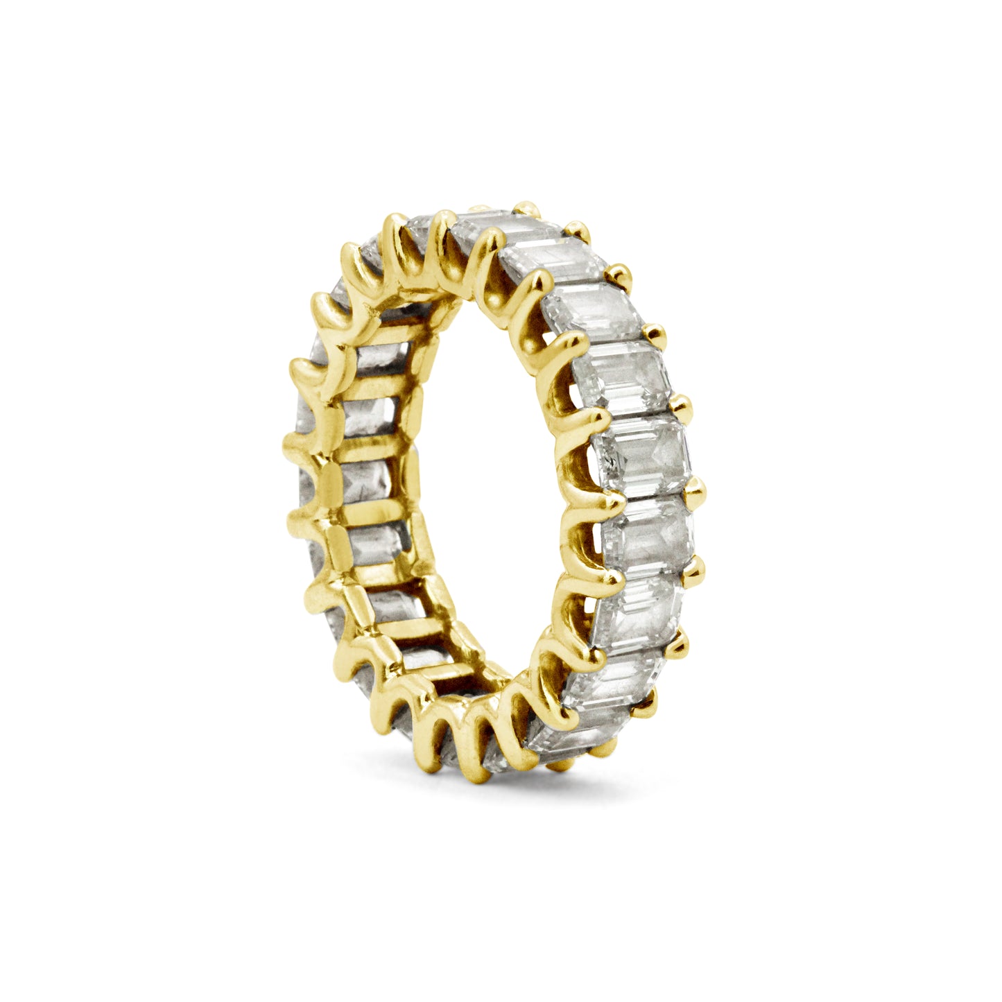 Emerald Cut Eternity Band