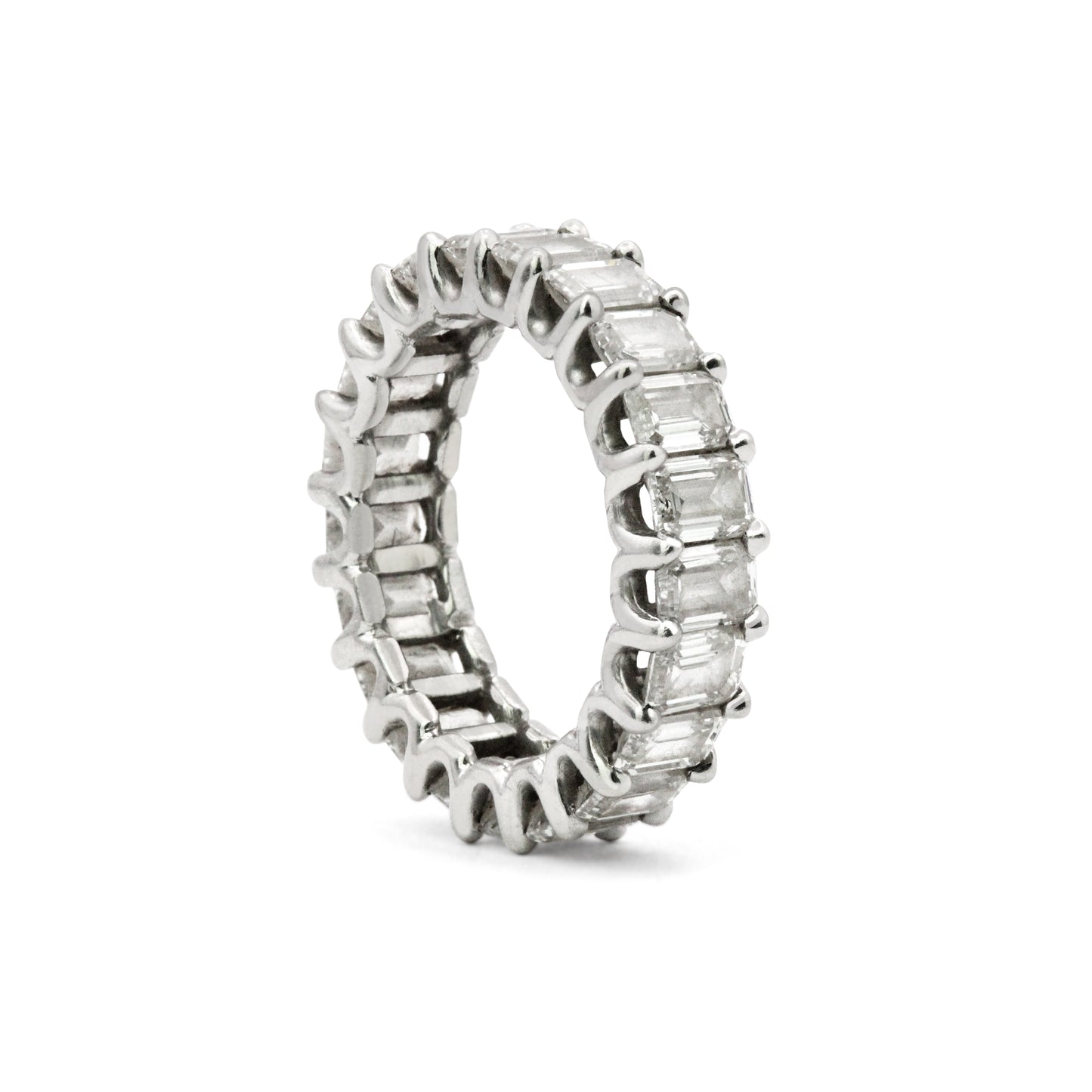 Emerald Cut Eternity Band