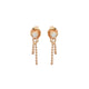 Diamond Gold Chain Earrings