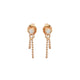 Diamond Gold Chain Earrings