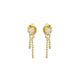 Diamond Gold Chain Earrings