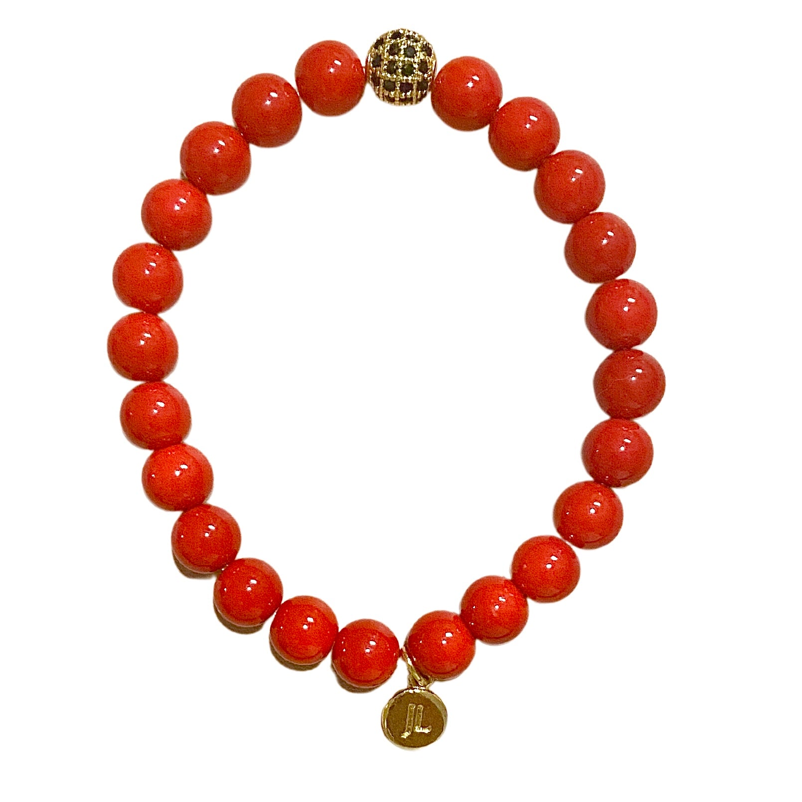 Red Coral Gemstone Bracelet