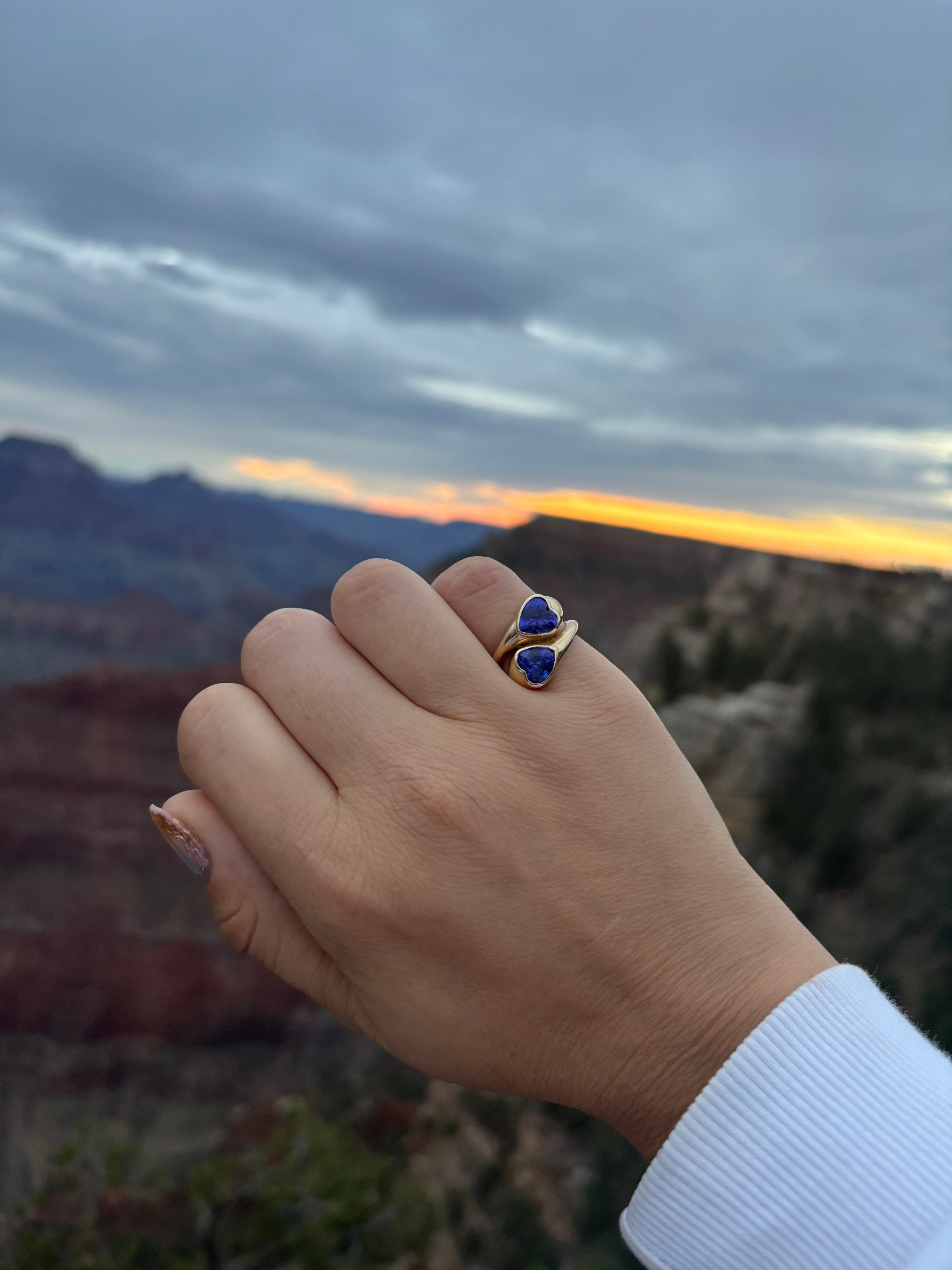 Tanzanite Heart Ring