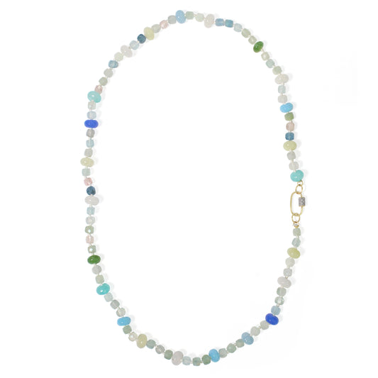 Pastel Blue Diamond Spectrum Necklace