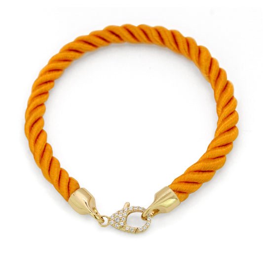 Orange Rope Bracelet