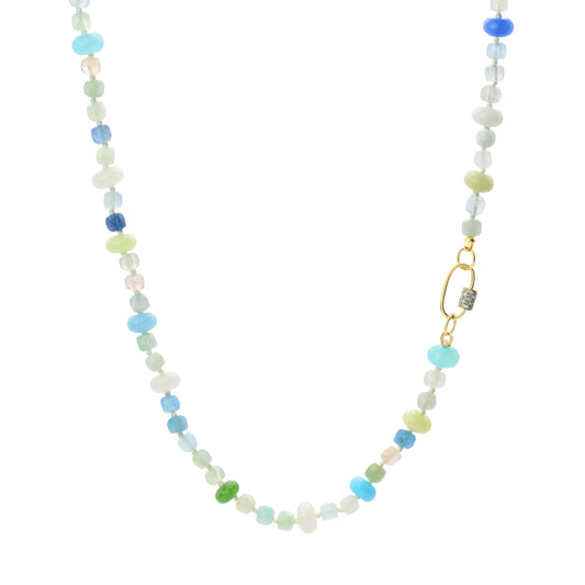 Pastel Blue Diamond Spectrum Necklace